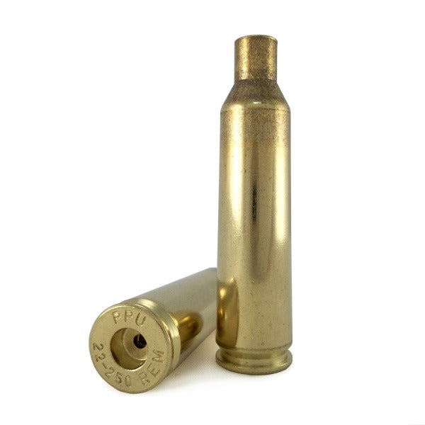 22-250 Remington Unprimed Brass by PPU (50 pcs) (C211)