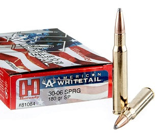 30-06 American Whitetail Interlock Ammunition (180 gr) by Hornady (20 pcs)