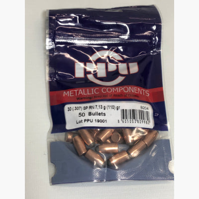 30 (110 gr) SPRN (.307) Bullets by PPU (50 pcs) (B204)
