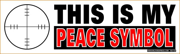 This is My Peace Symbol Bumper Sticker