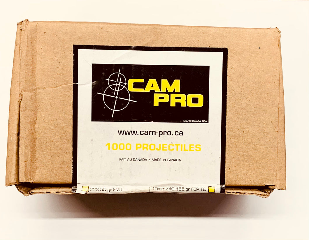 10 mm/40 (180 gr) FCP TC Bullets by Cam Pro (1000 pcs)