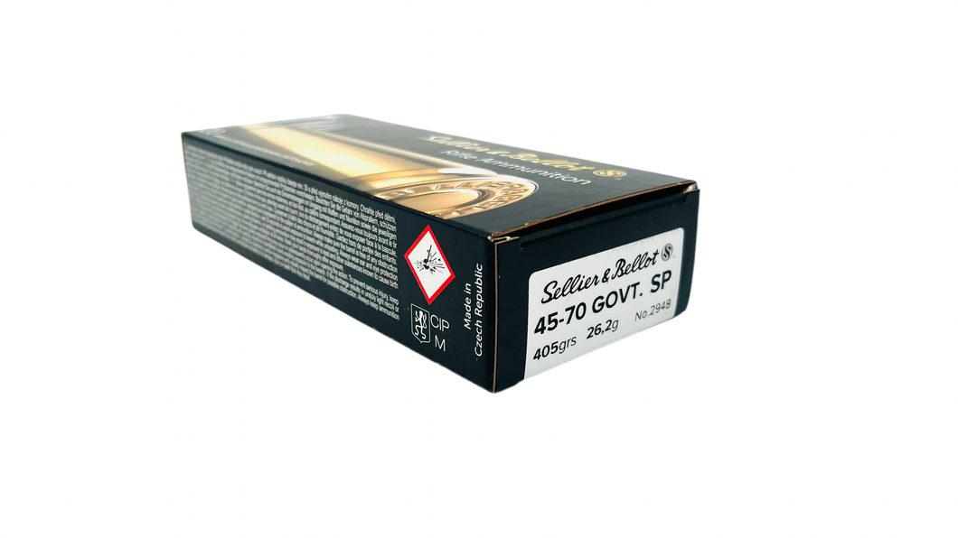 45-70 GOVT (405 grs) SP Ammunition by Sellier & Bellot #2948 - 20 pcs/box