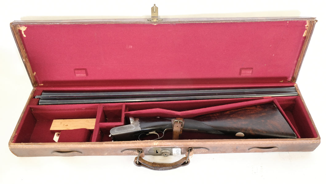 Westley Richards DROPLOCK,ONE TRIGGER SxS 12 GA, with a case