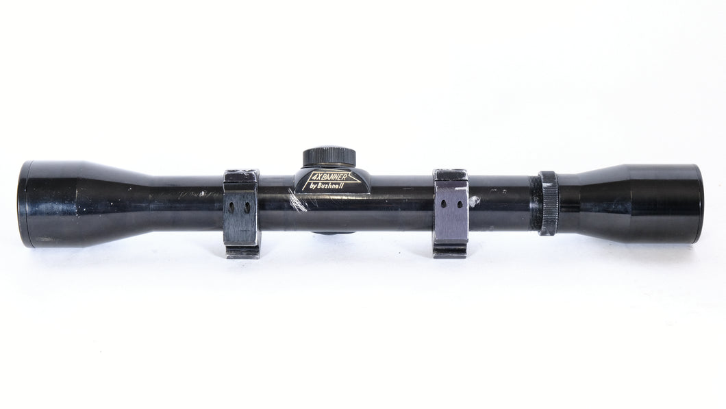 Bushnell 4x Banner scope with rings