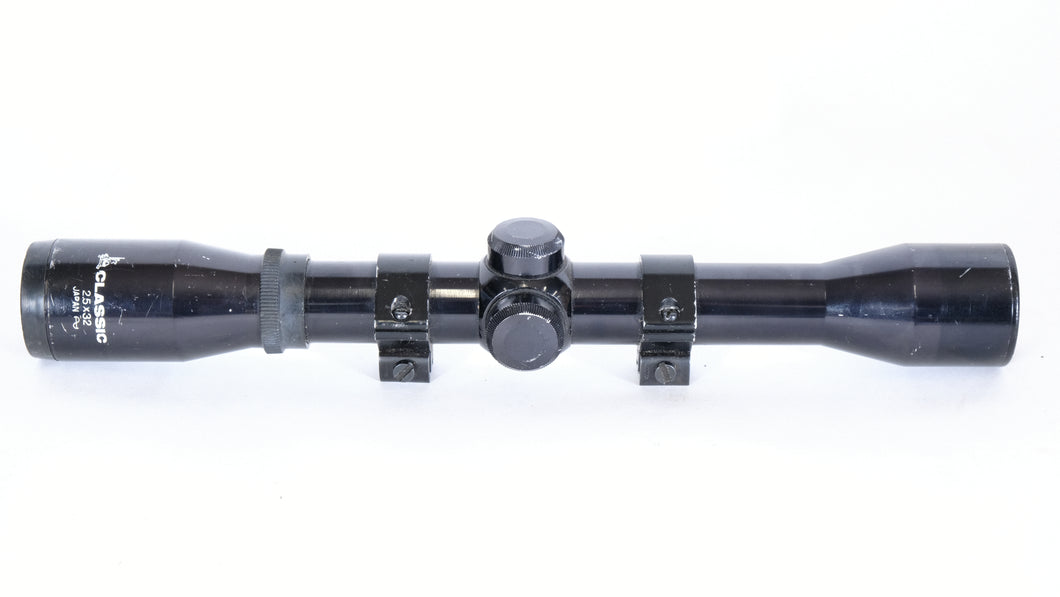 Classic 2.5x32 scope with rings