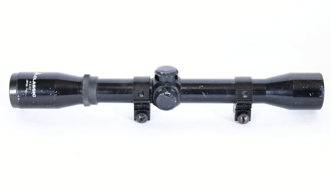 Classic 4x32 scope with rings