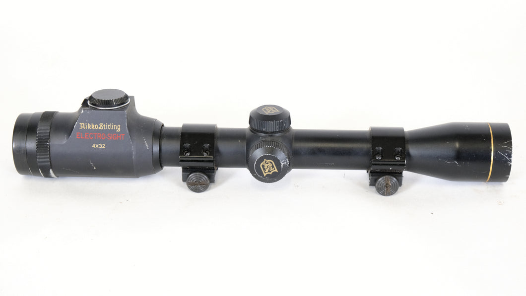 NikkoStirling 4x32 electro-sight scope with rings