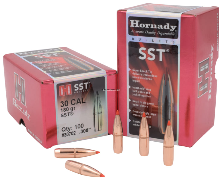 30 CAL (180GR) SST Bullets by Hornady (100 pcs) #30702