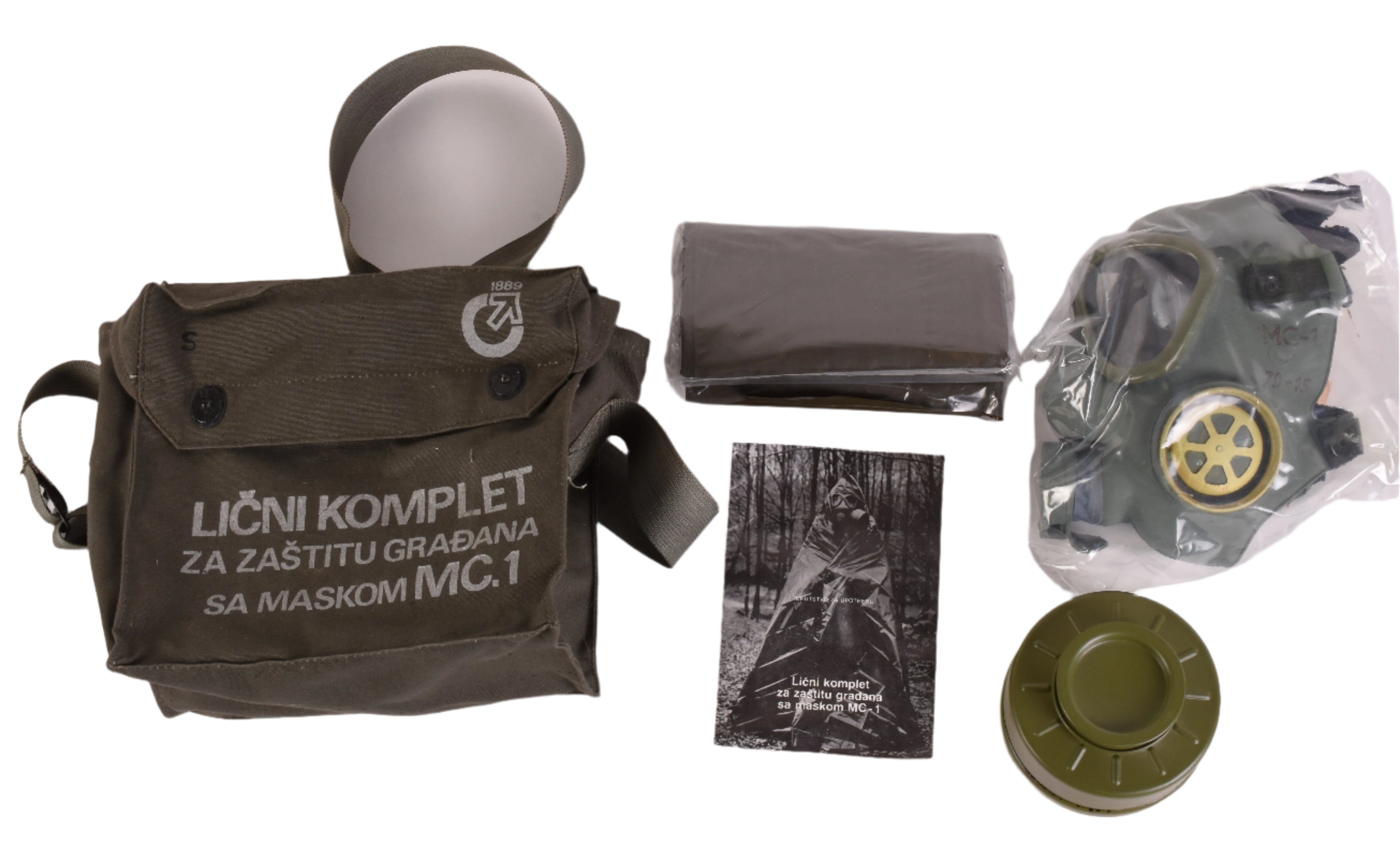 Yugoslavian MC-1 Gas Mask KIT