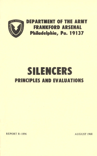 Silencers Principles And Evaluations REPORT R-1896 Manual