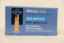 Load image into Gallery viewer, 303 British SP BT Ammunition, 180gr, by PPU (20 pcs)
