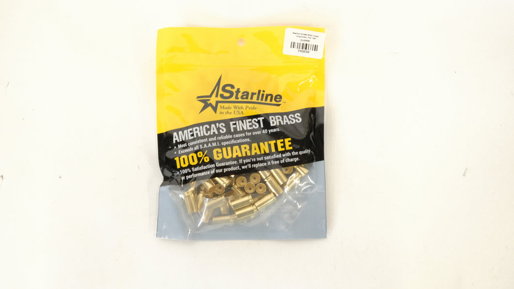 9MM Luger Unprimed Brass by Starline (100 pcs)