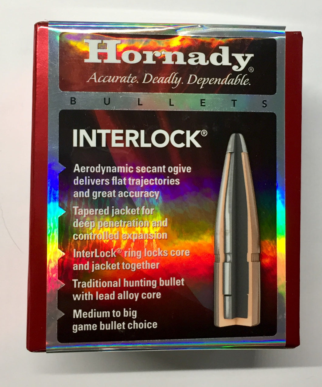 8 mm (195 gr) SP Interlock Bullets by Hornady (100 pcs) #3236