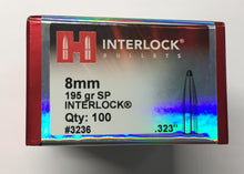 Load image into Gallery viewer, 8 mm (195 gr) SP Interlock Bullets by Hornady (100 pcs) #3236
