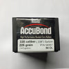 338 Cal. (225 gr) Spitzer Accu Bond Bullets by Nosler #54357