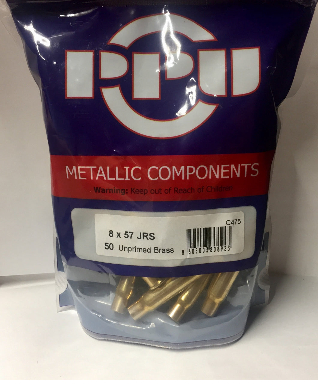 8 x 57 JRS Unprimed Brass by PPU (50 pcs)