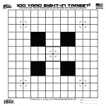 Pro-Shot Paper Sight In Scope Target 14''-14'' 12Pack