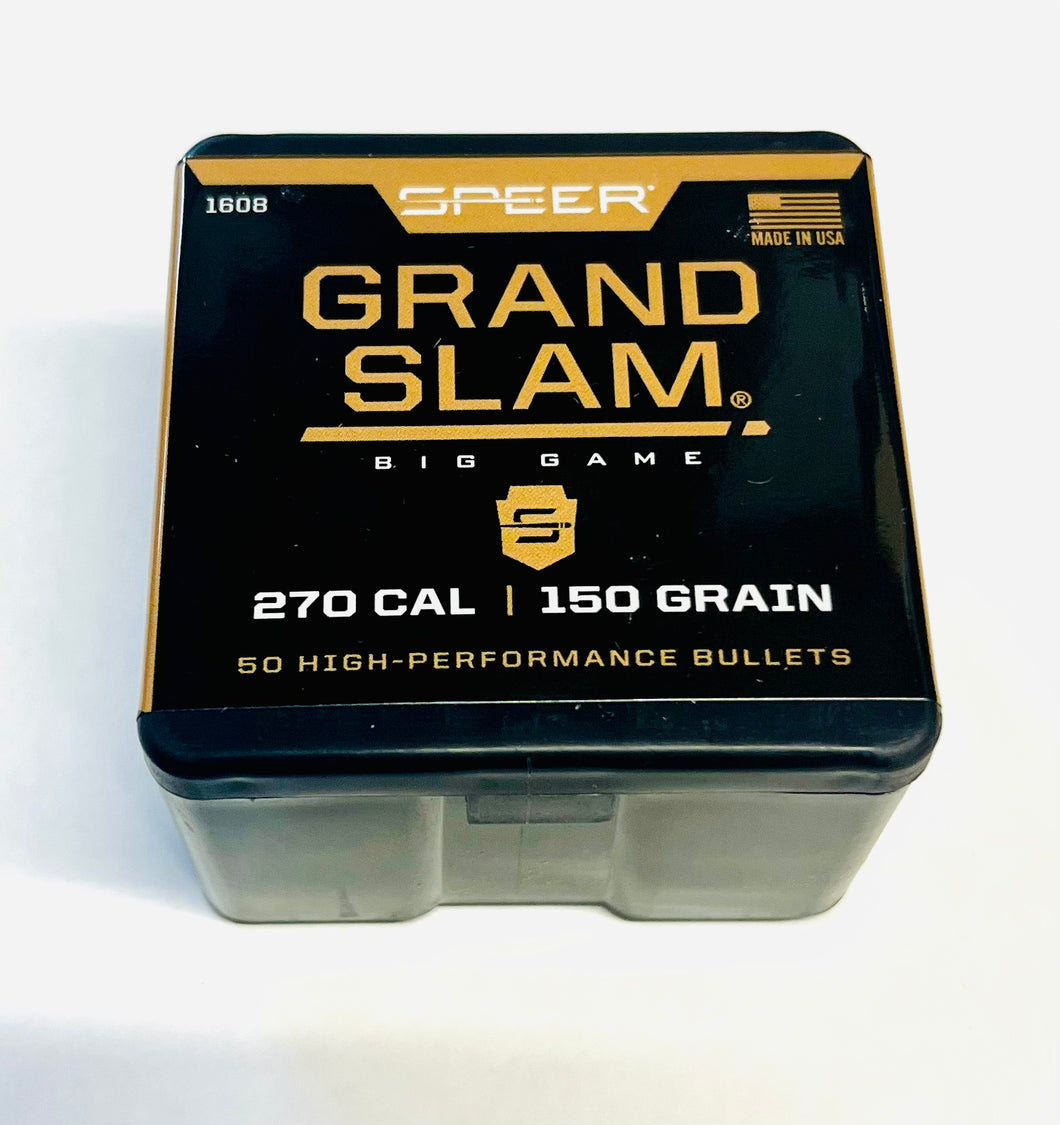 270 cal. (.277) 150gr SP Bullet Grand-Slam by Speer (#1608) - (50 pcs)