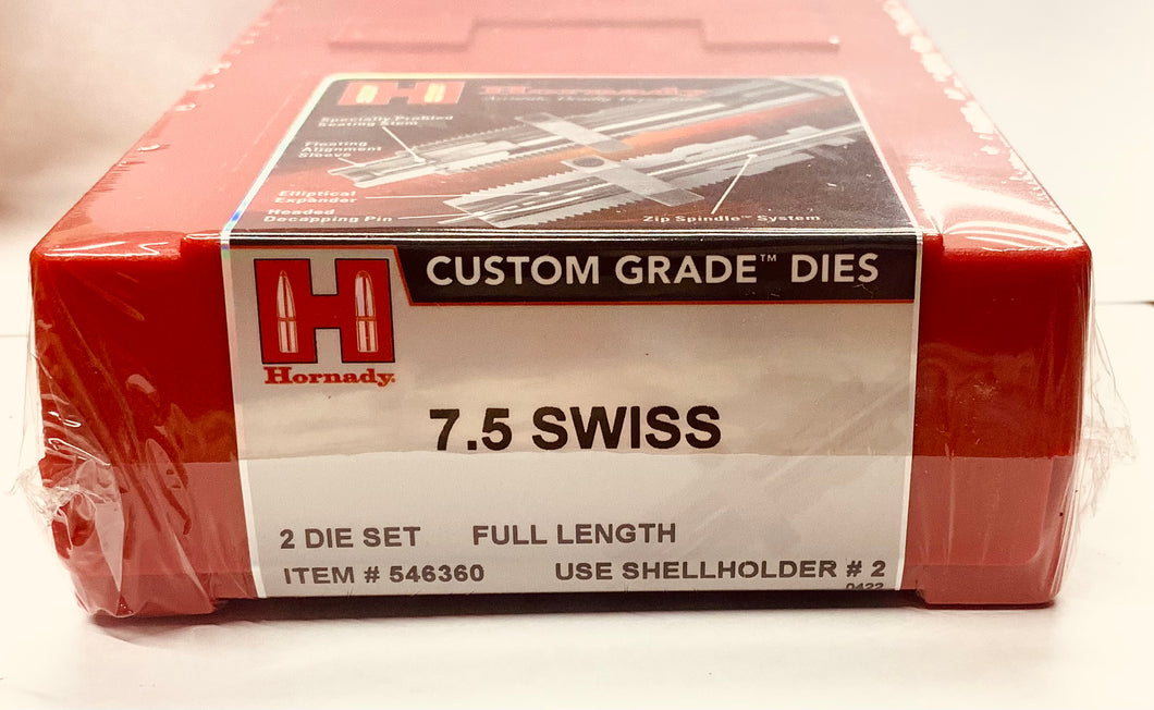 7.5 Swiss Custom Grade Dies by Hornady