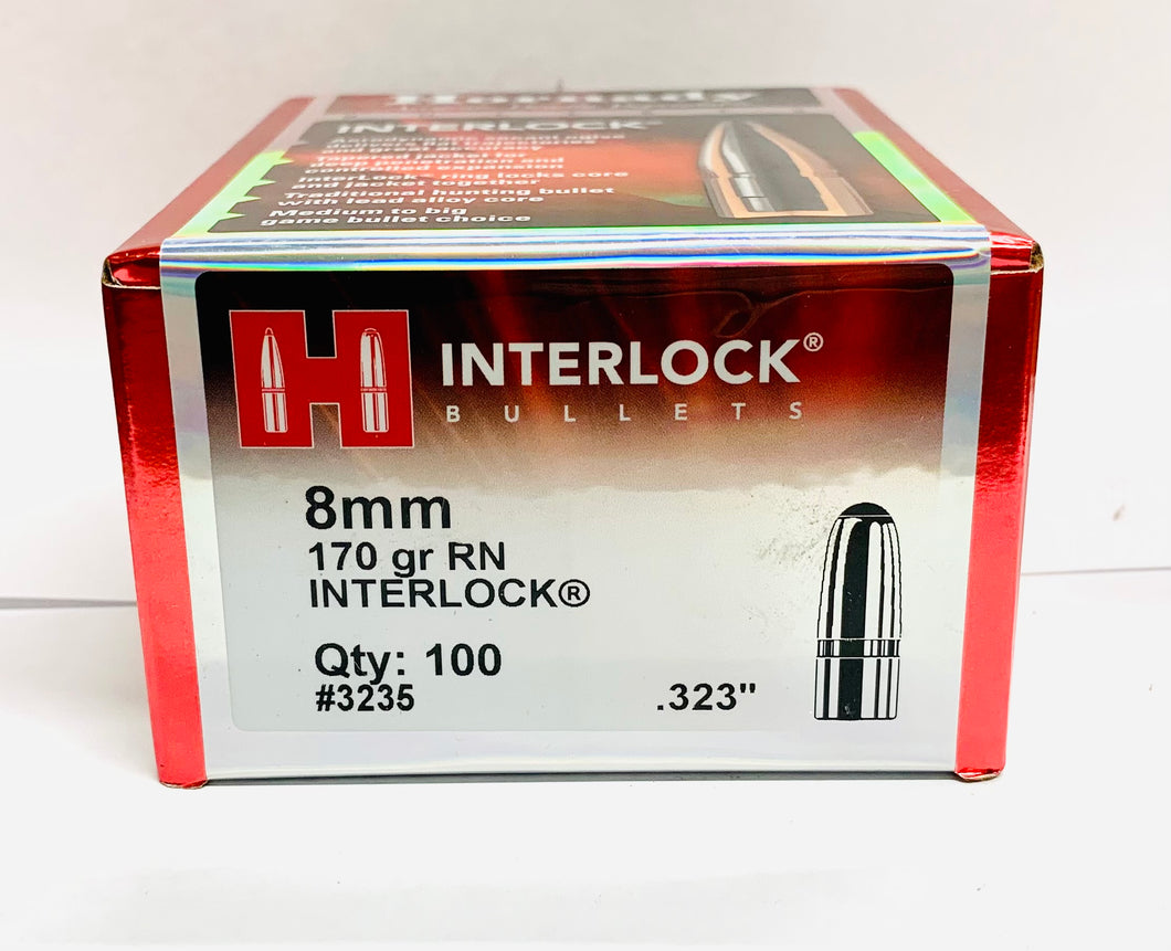 8 mm (170 gr) RN Interlock Bullets by Hornady (100 pcs) (#3235)