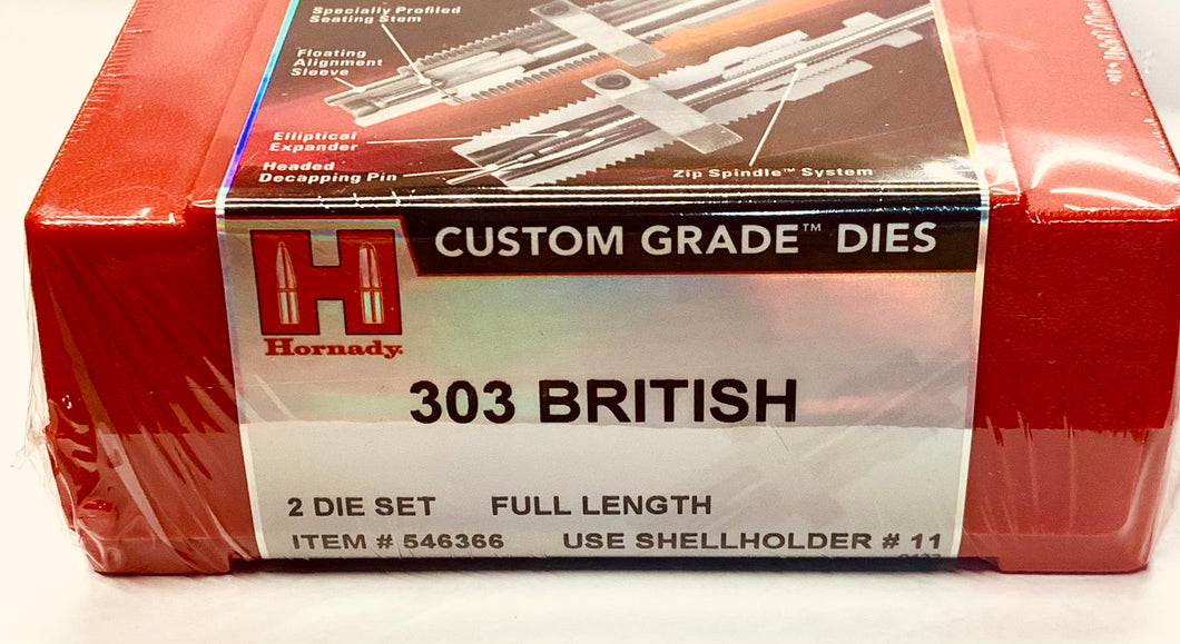 303 British Custom Grade Dies by Hornady