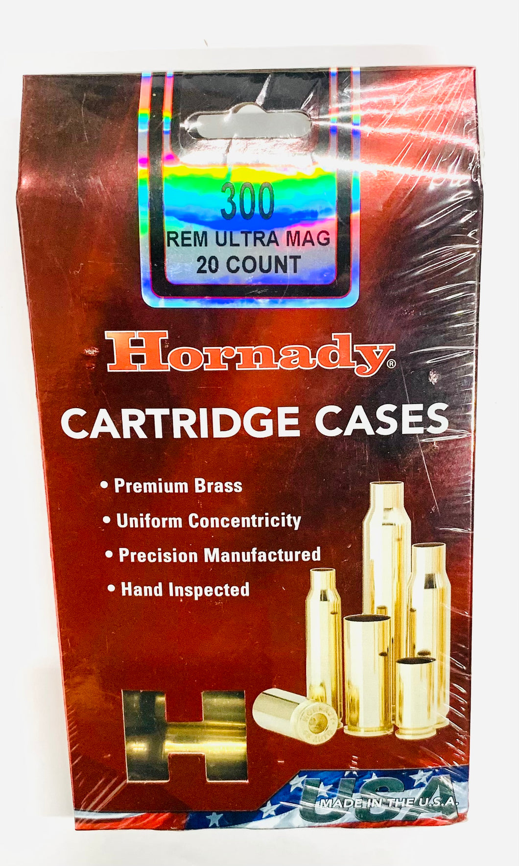 300 Remington Ultra Mag Reloading Brass by Hornady (20 pcs)