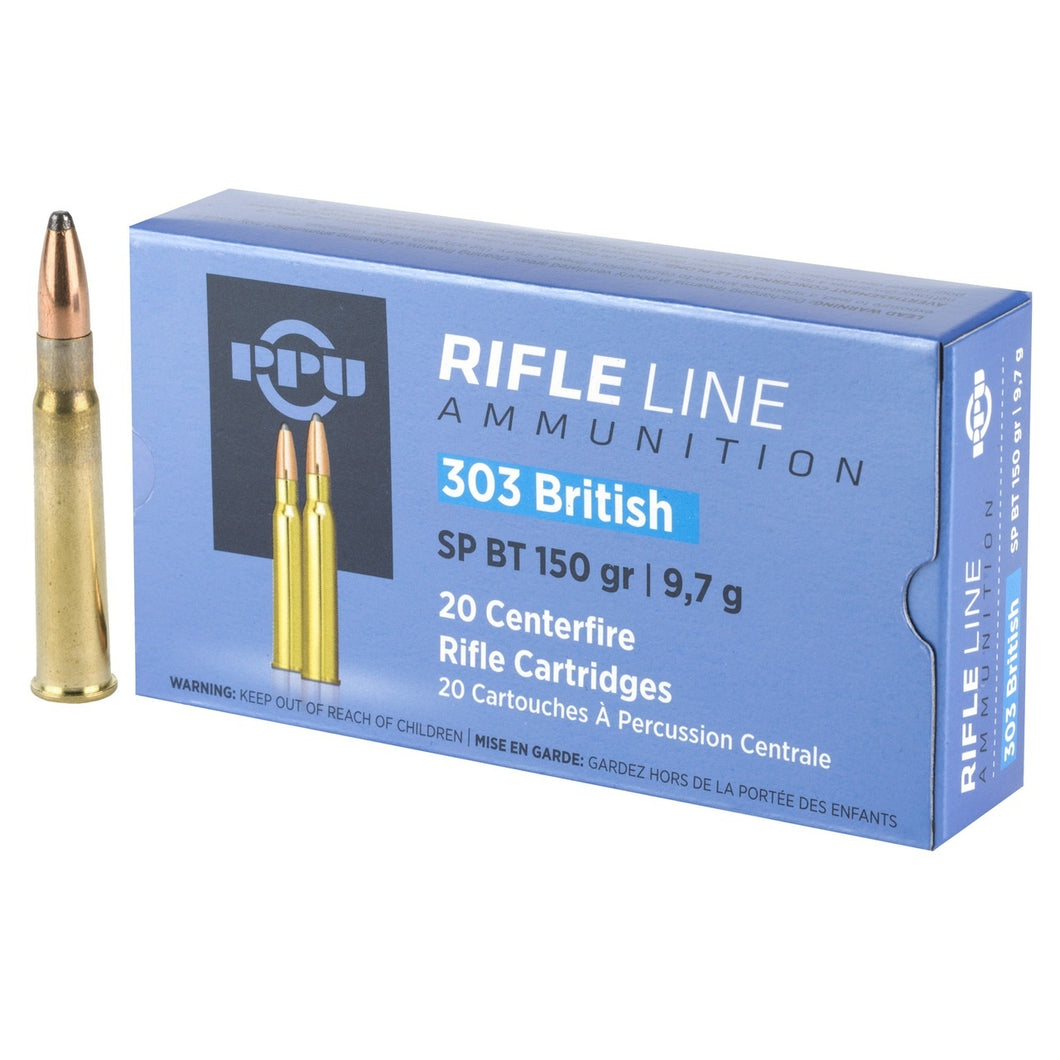 303 British SP BT Ammunition, 150gr, by PPU (20 pcs)