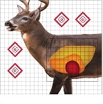 Pro-Shot 25''x25'' Whitetail Deer Sight In Target 5pk